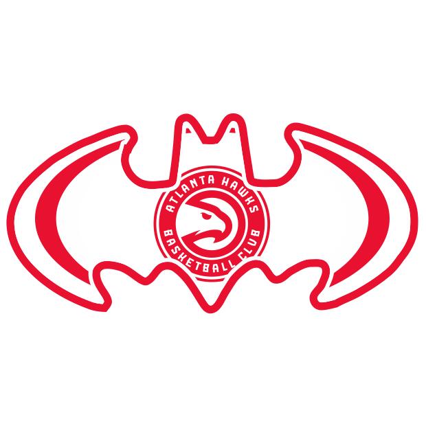 Atlanta Hawks Batman Logo fabric transfer